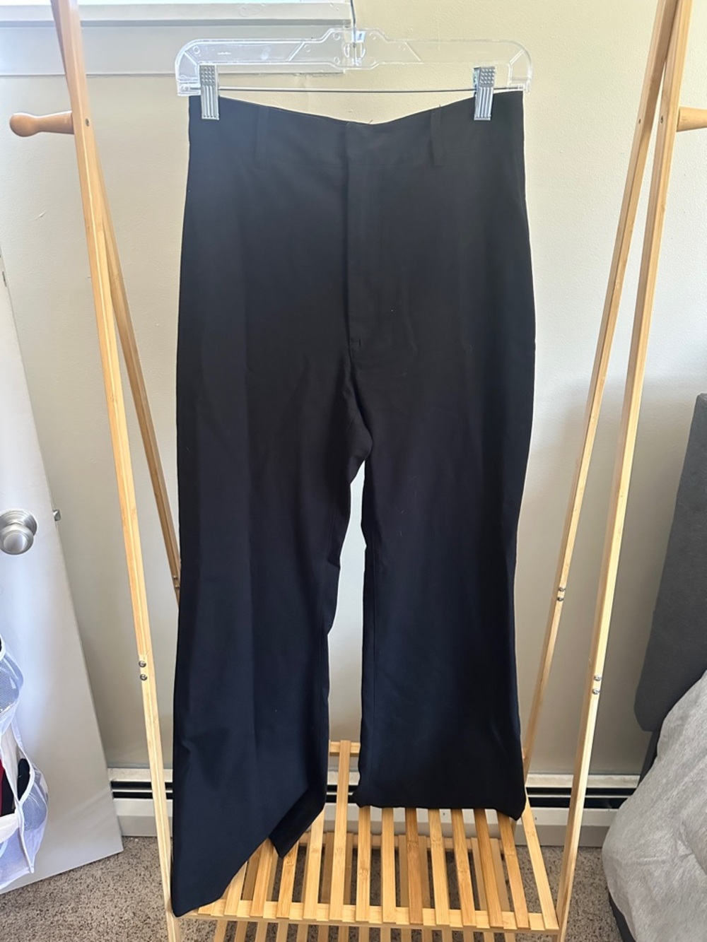 Free People black Isabella trousers
